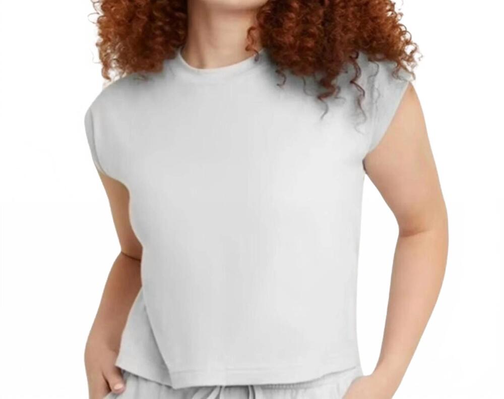 NEW HANES ringspun cotton cap sleeve muscle tees in white